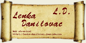Lenka Danilovac vizit kartica